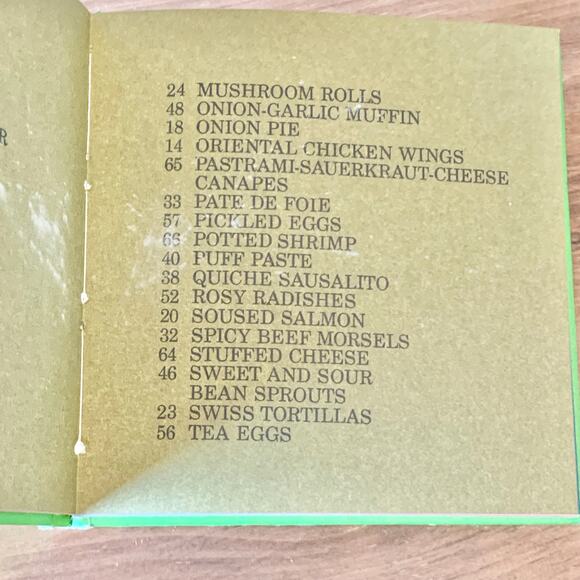 Hors D'oeuvre: 34 Recipes Cookbook Dutton Vanocur 1967 Hardcover Vtg - Picture 15 of 16